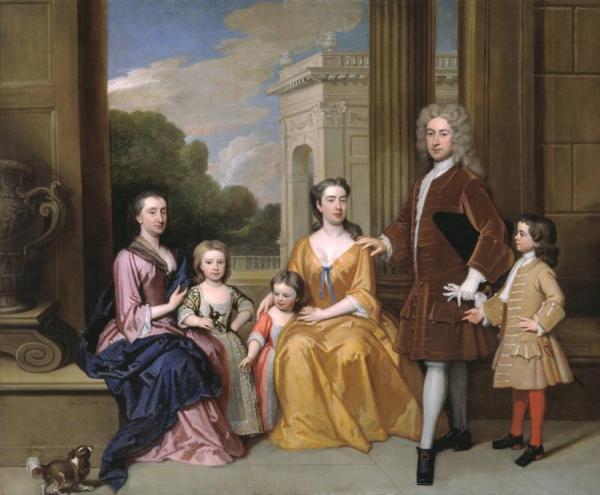 The Harvey Family by Sir Godfrey Kneller, Bt.