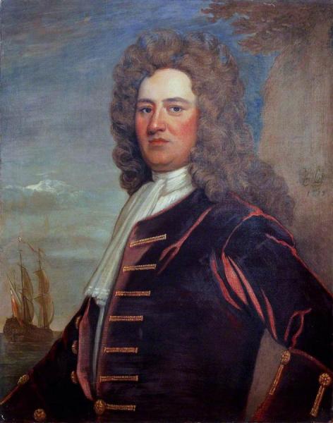 Vice-admiral Edward Hopson by Sir Godfrey Kneller, Bt.