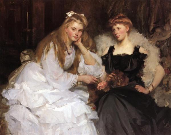 Lorna And Dorothy Bell, Daughters Of W. Heward Bell, Esq. by Sir James Jebusa Shannon