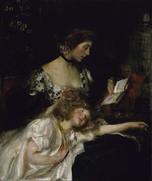 Mother And Child by Sir James Jebusa Shannon