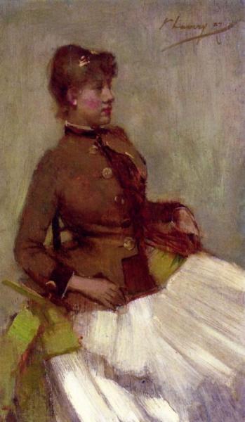 A French Girl by Sir John Lavery