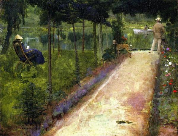 A Grey Summer's Day by Sir John Lavery