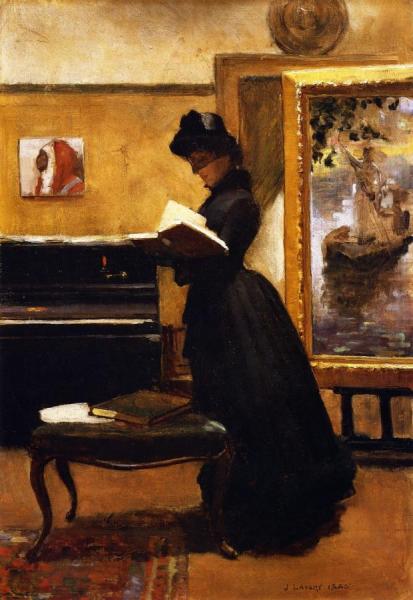 A Visitor To The Studio by Sir John Lavery