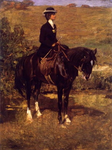 An Equestrian Lady by Sir John Lavery