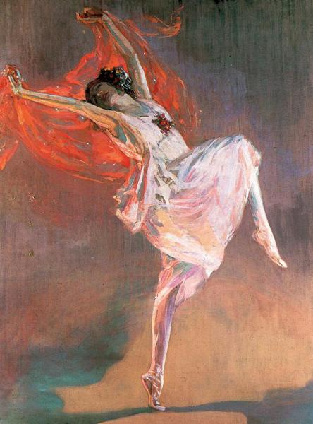 Anna Pavlova As A Bacchante by Sir John Lavery