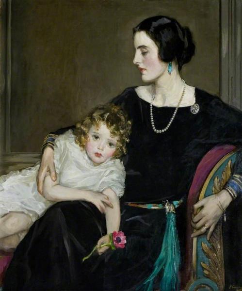 Anne Moira And The Honourable Mrs Forbes-sempill by Sir John Lavery