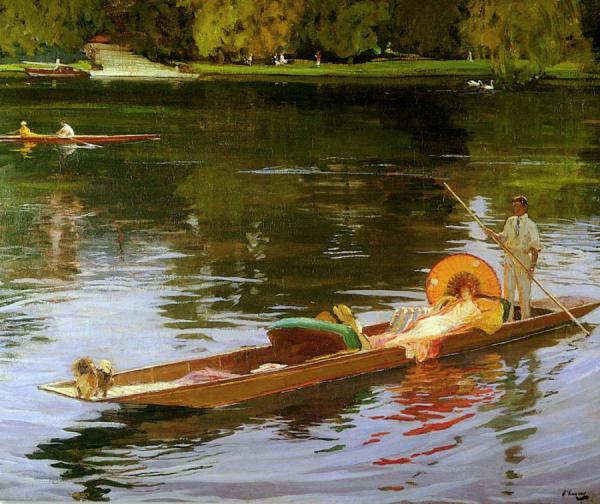 Boating On The Thames by Sir John Lavery