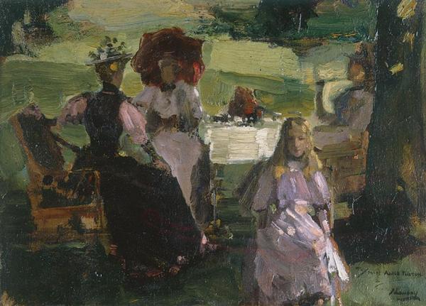 Breakfast On The Terrace by Sir John Lavery