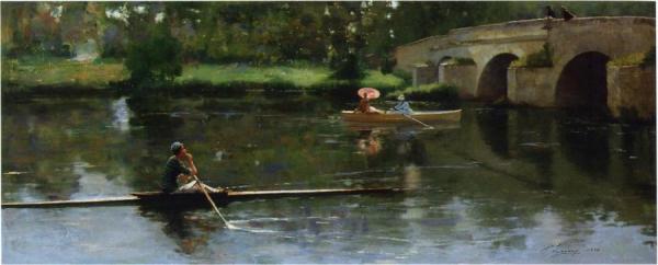 Sir John Lavery Bridge At Grez