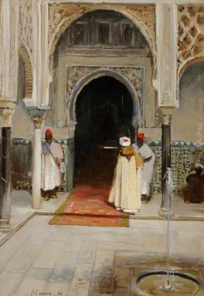Dar El Cadi, Interior Of A Mosque by Sir John Lavery