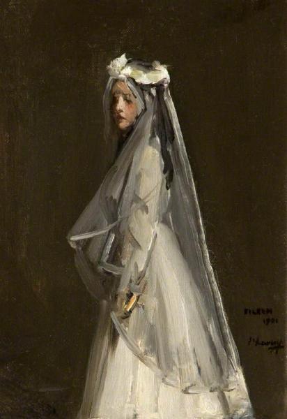 Eileen, Her First Communion by Sir John Lavery