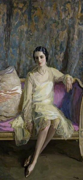 Eileen In Primrose Yellow by Sir John Lavery
