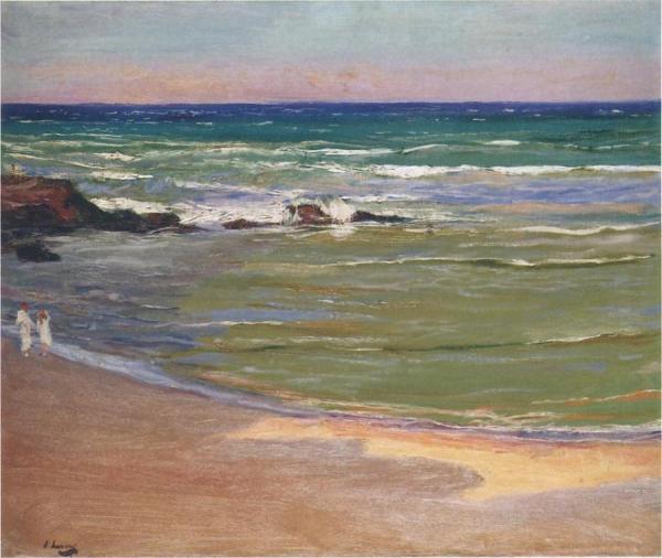 Evening On The Beach by Sir John Lavery