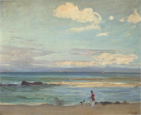 Evening On The Coast Of Spain, From Tangier by Sir John Lavery