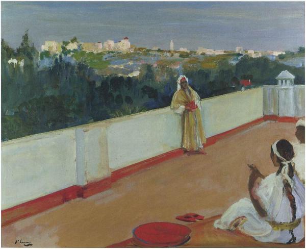Evening On The House Roof by Sir John Lavery