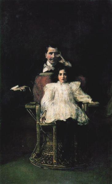 Father And Daughter by Sir John Lavery