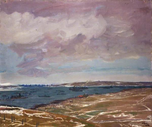 Flotta And Weddel Sound by Sir John Lavery