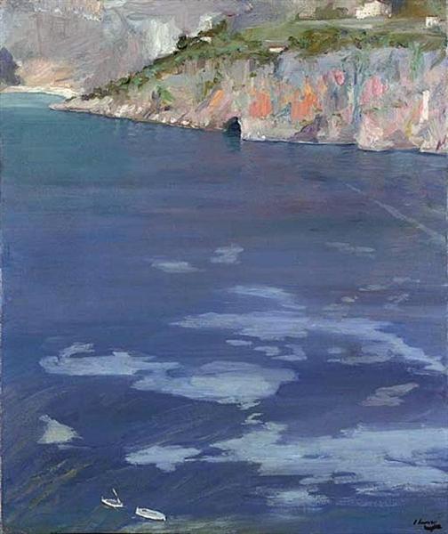 Little White Boats At Cap Ferrat by Sir John Lavery