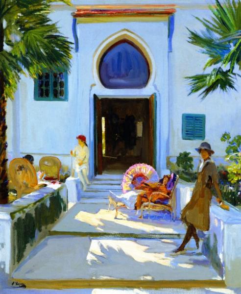 My Studio Door, Tangier by Sir John Lavery