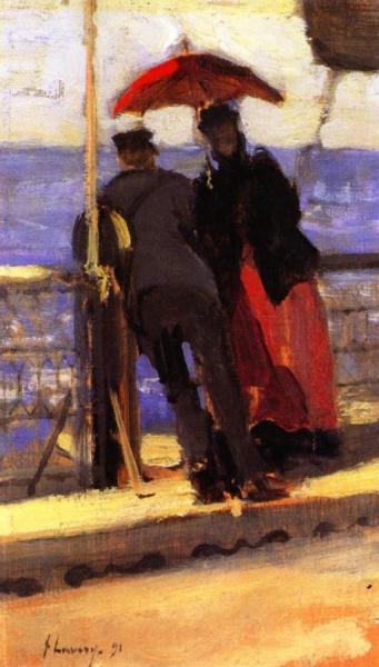 On Board A 'p & O' by Sir John Lavery Oil Painting Reproductions