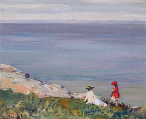 On The Cliffs by Sir John Lavery