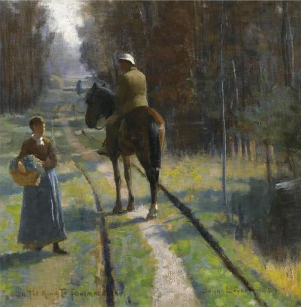 On The Road To Fontainebleau by Sir John Lavery