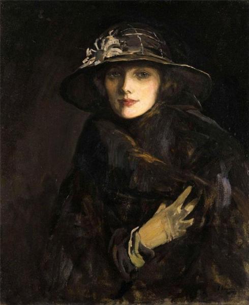 Portrait Of Lady Gwendoline Churchill by Sir John Lavery