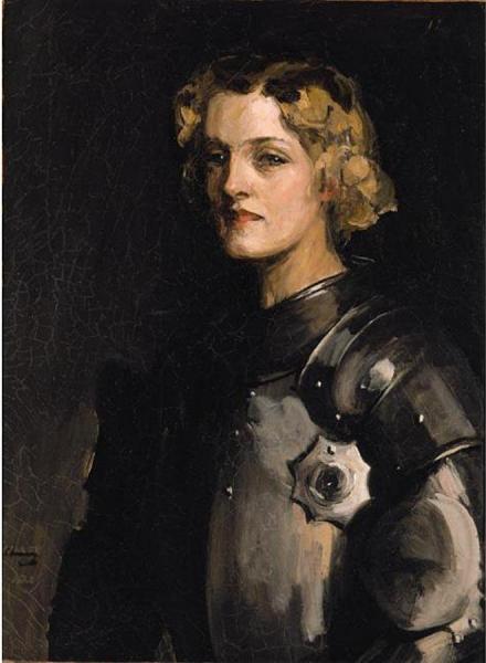 Portrait Of Pauline Chase As Joan Of Arc by Sir John Lavery