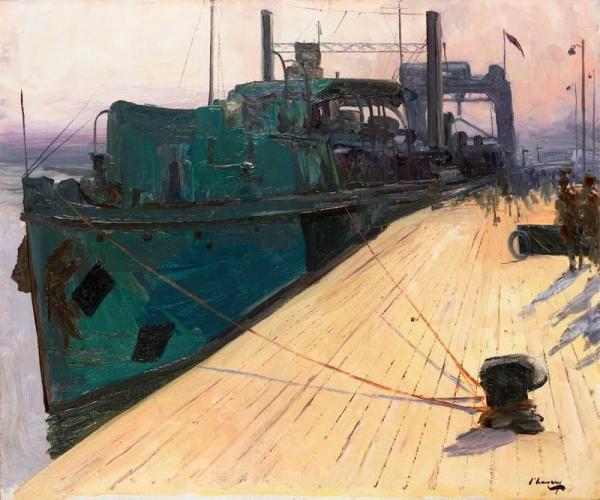 Richborough: A Cross-channel Ferry by Sir John Lavery