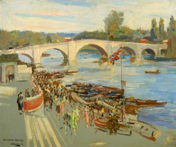 Richmond Bridge, London by Sir John Lavery