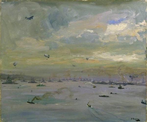 Rosyth: The Principal Base Of The Grand Fleet by Sir John Lavery