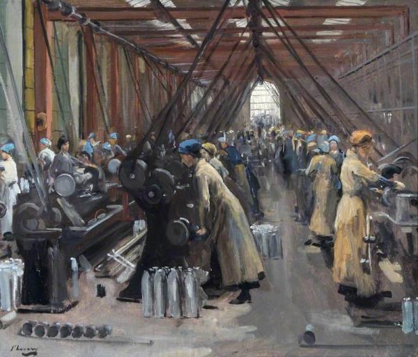 Shell Making, Edinburgh by Sir John Lavery