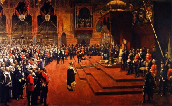 State Visit Of Her Majesty, Queen Victoria, To The Glasgow International Exhibition, 1888 by Sir John Lavery