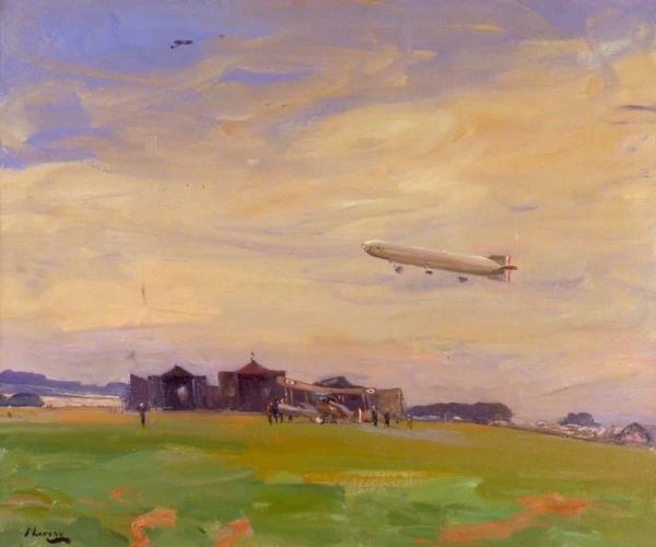 The Aerodrome, East Fortune, North Berwick by Sir John Lavery