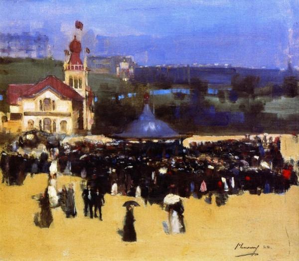 The Blue Hungarians At The Glasgow International Exhibition by Sir John Lavery