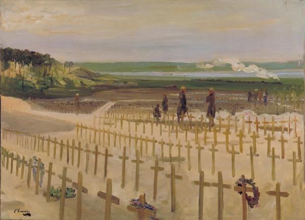 The Cemetery, Etaples by Sir John Lavery