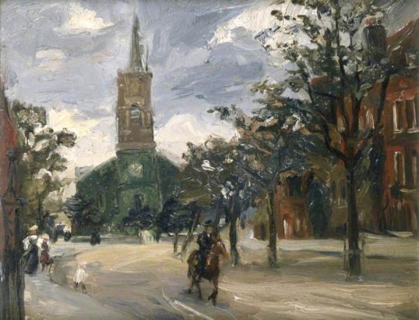 The Church Of St John, Hampstead, London by Sir John Lavery Oil Painting Reproductions