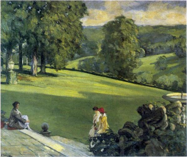 The Garden by Sir John Lavery Oil Painting Reproductions