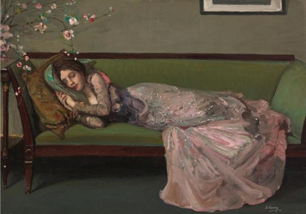 The Green Sofa by Sir John Lavery