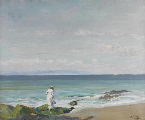 The New Moon, Moonrise by Sir John Lavery