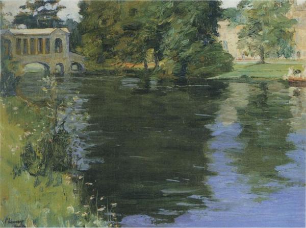 The Palladian Bridge At Wilton House by Sir John Lavery
