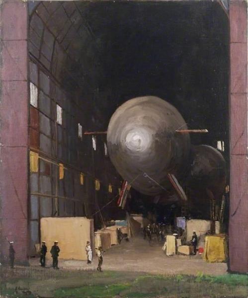 The Silver Queen, Wormwood Scrubs: One Of The Original 'blimps' by Sir John Lavery