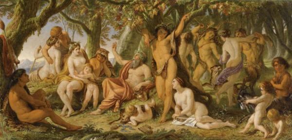 Song Of Silenus by Sir Joseph Noel Paton Oil Painting Reproductions