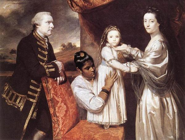 George Clive And His Family With An Indian Maid by Sir Joshua Reynolds