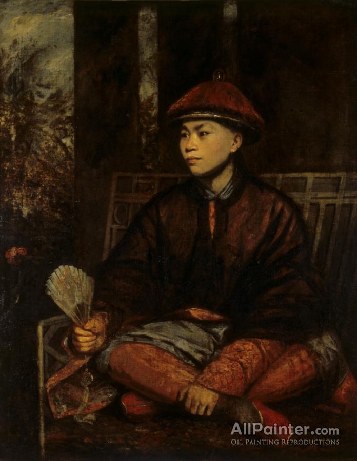 Sir Joshua Reynolds Portrait Of Wang At Tong: A Chinese Oil Painting ...