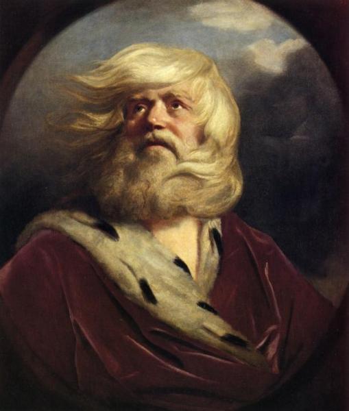 Study For King Lear by Sir Joshua Reynolds Oil Painting Reproductions