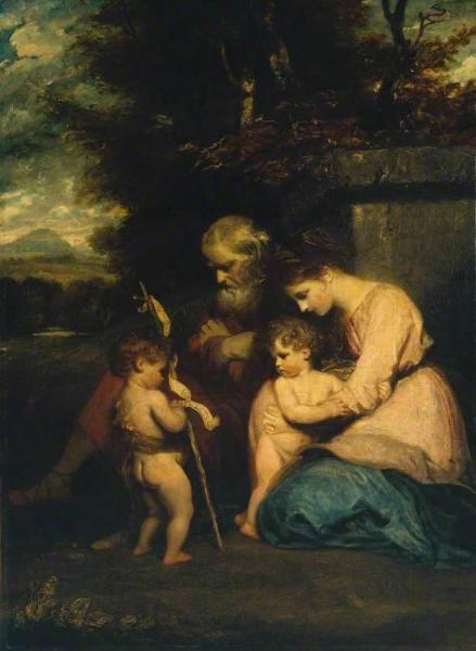 The Holy Family With The Infant Saint John by Sir Joshua Reynolds