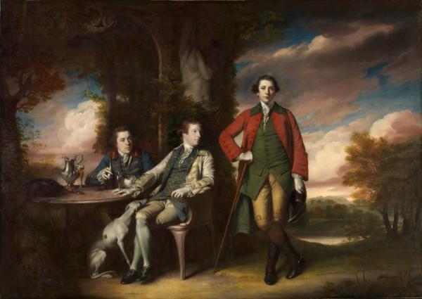 The Honourable Henry Fane With Inigo Jones And Charles Blair by Sir Joshua Reynolds