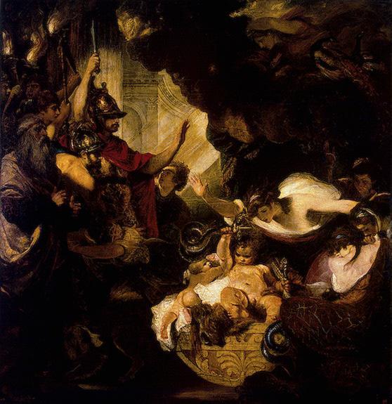 The Infant Hercules Strangling The Serpents by Sir Joshua Reynolds