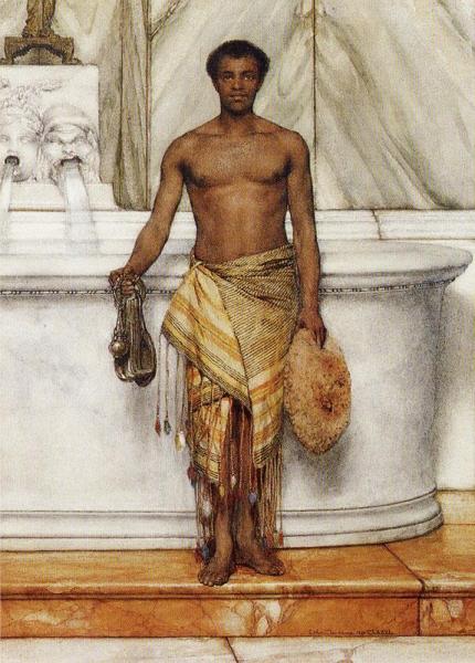 A Balneator by Sir Lawrence Alma-tadema